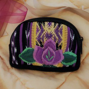 Flower Coin Purse from Guatemala